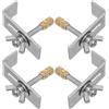 CIYODO Kit di Fissaggio Lavandino Sottopiano in Rame e Ferro Argento, Clip Supporto Lavabo Design Elegante per Installazione Duratura e Affidabile di Lavandini da Bagno Colore Casuale