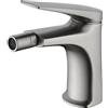 MICE COLLECTION MICE - Rubinetto monocomando per bidet realizzato in ottone - Rubinetti WC adatti per acqua fredda/calda - Rubinetti Bidet Acciaio Inox. Spazzolato - BDD055-2AC