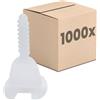 Dalsys Sistema livellamento piastrelle, 3 mm, 1000 linguette, kit posa, utensile piastrellista, cunei plastica, distanziatori, accessori piastrelle, crocette pro
