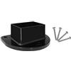 Dieffematic Base Inferiore Colonnina COLL-BA - Supporto Robusto Policarbonato per Automazione COLL-C50 COLL-C100 - Nero, 140x110x50mm