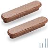 Evionlin Pomelli in legno rosso da 6,4 cm, 6 pezzi, per cassetti da cucina, armadi, credenze, cassetti, maniglie