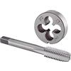 Burkit 1/2-13 UNC Tap and Die Set Destra | 1/2-13 filettatura rubinetto e set di fustelle rotonde, utilizzato per creare e riparare fili su materiali come metallo