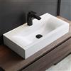 Mai & Mai Lavabo da Appoggio 61.5x31.5x10.5cm, Lavabo Bagno Sospeso Lavandino Bagno da Appoggio in Ceramica Brüssel118G
