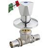 F.I.V. VALVOLA Raccordo multistrato FIVPRESS INCASSO 26X26 VOLANTINO