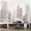 XLMING Alberi Dipinti A Mano Foresta Astratta Divano Camera Da Letto Soggiorno Tv Sfondo Muro 3D Carta Da Parati-430cm×300cm