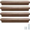 Evionlin 4 maniglie in legno di noce, 19,8 cm, per armadietti, porte, cassetti, ante