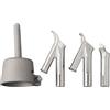 Drhomeam Set di 4 ugelli per saldatura a velocità, punte resistenti al calore per saldatura a velocità da 5 mm, per torce ad aria calda in vinile PVC plastica, sostituzione ugelli per saldatura veloce