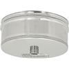 Generico Kit Canna Fumaria Diametro 80 in Acciaio Inox con Accessori - Gomito, Guarnizioni, Fascette e Raccordi e altri accessori - Completo per Stufe, Caminetti e Caldaie (Tappo INOX con Scarico Condensa)