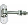 KeyMet Cerniera per cancello regolabile, M20, con piastra a vite, zincata