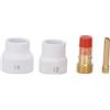 Fafeicy Kit di Saldatura TIG 4 Pezzi, Torcia Stubby TIG Gas Len per WP 17 18 26 Accessori per Saldatura Torcia TIG
