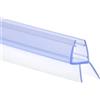 Generico 100cm Guarnizione Doccia Sottoporta, Per porte in vetro 12mm, impermeabile per una fessura fino a 16-21mm, Facile da Installare, Impermeabile(12mm)