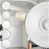 HEXIM Perfect stucco rosone - grande selezione di rosoni da soffitto in schiuma rigida PU, robusto, elemento decorativo (B3021 - Ø 600 mm) Bordo per lampadario medaglione decorazione interna