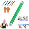 Gienslru Chiave di Estensione Deportata Professionale, Set Adattatori 3-in-1 (1/4, 3/8, 1/2), Prolunga Cricchetto Ultra-Piatta per Spazi Ristretti, Compatibile con Chiave a Impulsi (D)