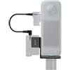 ZLiT Supporto adattatore per staffa di estensione per microfono per fotocamera Insta360 X4/X3/ONE X2 compatibile con DJI Mic Mini supporto microfono con cavo audio