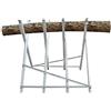 HUOLE Cavalletto Taglialegna in Acciaio Zincato Supporto Pieghevole Zincato per Legna Supporto Motosega+ Materiale di Montaggio Stand per Sega per Tagliare Legno, Pieghegvole(84*80*80 cm (quattro colonne))