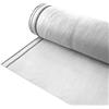 PLASTICWORLDSOLUTIONS Rete di protezione per ponteggi, rete antipolvere, rete per demolizione, rete per ponteggi, 50 g/m², con 100 fascette stringicavi, diverse dimensioni e colori (bianco, 2,07 x 50 m)