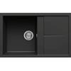 ELLECI LGU30040 | Lavello da incasso GRANITEK UNICO 300 | Colore : Nerone