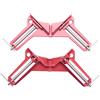 Hztuang Angolo Morsetti 3 pollici 2 pz 90 Gradi Angolo Retto Morsetto per Legno Lavoro Metallo fai da te Vetro Immagine Cornice Jig, Grip Light Duty