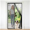 CH JINGMIN Zanzariera Magnetica per Porta 95x280 cm Senza Foratura Maglia Fine, Tenda Magnetica per Porte Versione Aggiornata, Adatta a Balconi Camere Porte Scorrevoli, Diversi Spazi Nera Varie Taglie