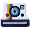 Bling! Handmade Macchina Fotografica Toppa Ricamata Termoadesiva | Cucire | Emblema Applique Distintivo Spilla Abbigliamento T-shirt Jeans Cappelli Pantaloni Borse Accessori Giacche Zaino | 7.5cm