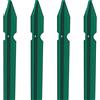 BRIXO Palo paletto ferro plastificato verde per recinzioni rete metallica (cm 175)