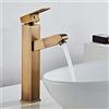 Gyx Rubinetto Bagno Lavabo Con Doccetta Estraibile Monocomando Ottone Rubinetto Bagno, Regolazione A Caldo E Freddo, Per Miscelatore Lavabo E Rubinetti Per Bidet, Valvola In Ceramica, Stile Antico