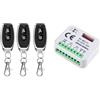 Jrifedptry Universale Garage Apriporta Interruttore con 3 Telecomando RX Multi Frequenza 300-868Mhz Ricevitore 9-30V 2CH Modulo Relè