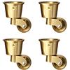 CHLUNZI001 4 Ruote Girevoli Vintage Silenziose per Mobili Antichi Pesanti: Rotelle per Piedi Pianoforte, Divani, Tavoli e Sedie da Pranzo