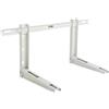 dimelitalia Staffa Mensola Regolabile Condizionatore Climatizzatore Unità Esterna 80x42x35 Bianca Kg 120 Monosplit e Dualsplit
