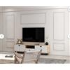 Led Mall Home Kit Boiserie DELHI in Duropolimero - Pannelli Decorativi per Pareti - Facile da Montare - Pacchetto di Boiserie già tagliate (NON UNITE)