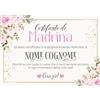 Generic Certificato Madrina Battesimo. Attestato/Diploma Ringraziamento Madrina. Idea Regalo Battesimo Bimbo Bimba. Personalizzato con Nome della Madrina. Sorpresa Originale. Design 03 (A5 (14,8x21cm))