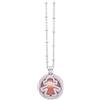 Albalù Collana Chiama Angeli in Ottone e Zirconi a Sfera Traforata con Catenella Argentata Inalterabile - Gioiello Portafortuna Donna Gravidanza e Dolce Attesa - Scatola Regalo Inclusa