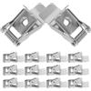 Generic Clip a Molla Per Faretti Da Incasso 10 Pezzi Supporto a Molla Per Lampade a Soffitto Pannelli Led E Plafoniere Accessori Di Fissaggio Rapida Installazione