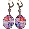 Handmade Orecchini resina Fenicotteri rosa blu farfalla ottone bronzo perline personalizzate regali di Natale cerimonia di nozze anniversario ospiti festa della madre coppie