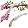 KADAX Sega da giardino KADAX, lunghezza lama 330 mm, sega a mano con manico in legno, seghe, sega da potatura in acciaio di alta qualità, lama in acciaio, presa comoda