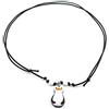 Generic Collana cordino cerato con pinguino