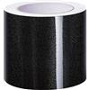 Dostear Bordo decorazione autoadesiva rimovibile per cucina bagno piastrelle adesivo per pareti autoadesiva Nero Lucido 20cm X 500cm