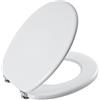 Yellowshop | Sedile WC Copriwater START in legno FSC bianco - compatibile con sanitari Universali