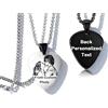 Ihanskio Personalizzato UNA COPPIA Dog Tags ID coppia Collana con foto Testo inciso San Valentino Compleanno Regali commemorativi Gioielli di corrispondenza 1PC