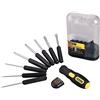 Stanley 0 62 511 - Set di cacciaviti con impugnatura softgrip, 9 combinazioni