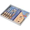 Kirschen Margerite - Assortimento di scalpelli da intaglio, 7 pezzi,DVD con istruzioni [Istruzioni in italiano non garantite]