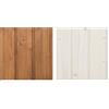 TIMBELA Il kit di impregnanti per l'applicazione su casette in legno interno e esterno - 5 litri di colore BIANCO+ 5 litri di impregnante di colore RICCA QUERCIA + IL REGALO il kit di pennelli