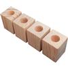 NANNAN3360 Gambe per Mobili in Legno Massello Alzate da Tavolo per Pesanti 4 Rialzi per Divano Piedini di Supporto Rialzi per Mobili, Aggiunge 5-15 cm di Altezza (Ø 3.5cm-Increase Height 15cm)