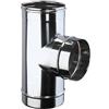Brico Kit - Raccordo a T 90° mono parete acciaio inox - Diametro: 130mm