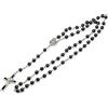 Handmade Collana a catena perline catena croce 6mm ematite lunghezza circa 70 cm perline collana perle rosario donna uomo