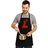Susana Escribano Grembiule da Chef Personalizzato per Uomo e Donna - Nero Unisex - Personalizzabile con Nome o Frase - Leggero, Comodo e Resistente - Regalo Originale per Amanti della Cucina (modello 4)