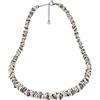 ParticolarModa Collana nodini intrecciati regolabile per donna 6 mm | Lunghezza personalizzata, Leggero, Alluminio Anodizzato, Acciaio inossidabile, Anellini lucidi