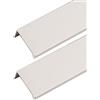 DSWZLQDXB Set da 2 Maniglie per Mobili Invisibile Tiretti per Cassetti Lega di alluminio Maniglia dell'armadio Nascosta Pomello per Corrimano Angolo retto scomparsa Manopole (Length 200mm,White)