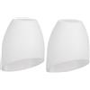 IWOWHERO Paralume a Ferro di Cavallo Plastico Bianco 2 Pezzi Decorativo | Ricambio Semplice ed Elegante, Installazione Facile, Compatibile Varie Lampade