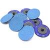 HobbyPower24 50 dischi abrasivi a grana 60, carta vetrata Roloc 50 mm, disco di carta a sgancio rapido per levigatura, lucidatura o rimozione della ruggine